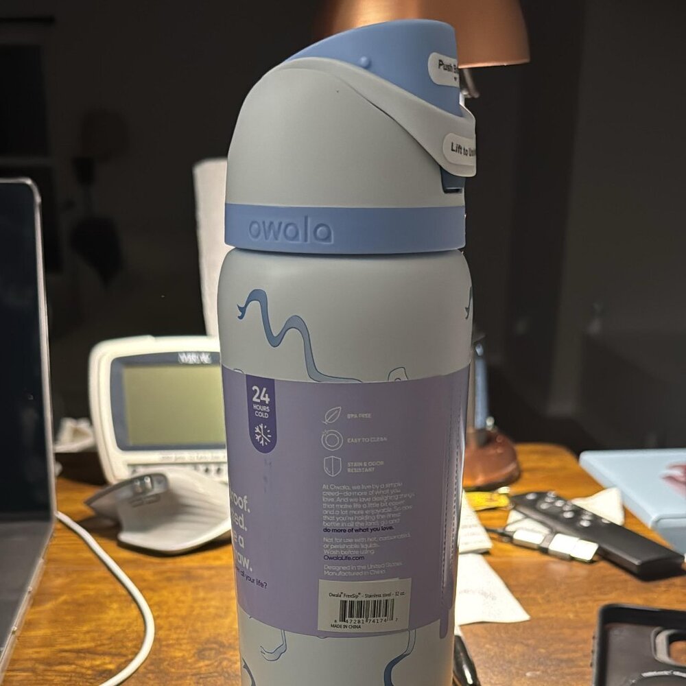 Owala Tied And True Blue Bows 32 Oz Freesip UO Exclusive